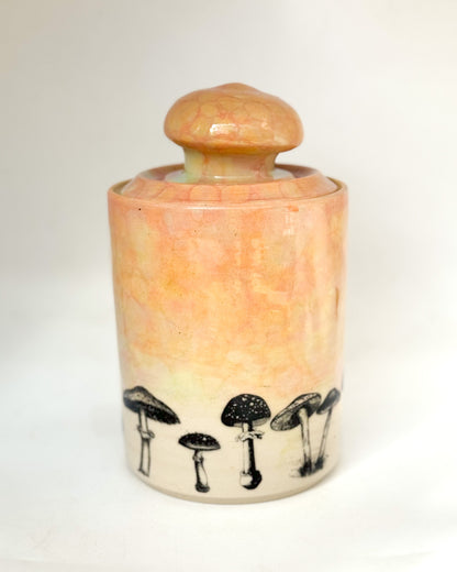 Bubbled Mushroom Lidded Jar | SECONDS