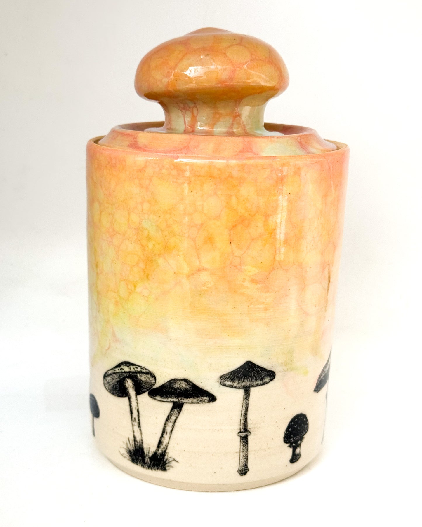 Bubbled Mushroom Lidded Jar | SECONDS