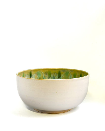Ramen Bowl with Drippy Peacock Interior | Teal