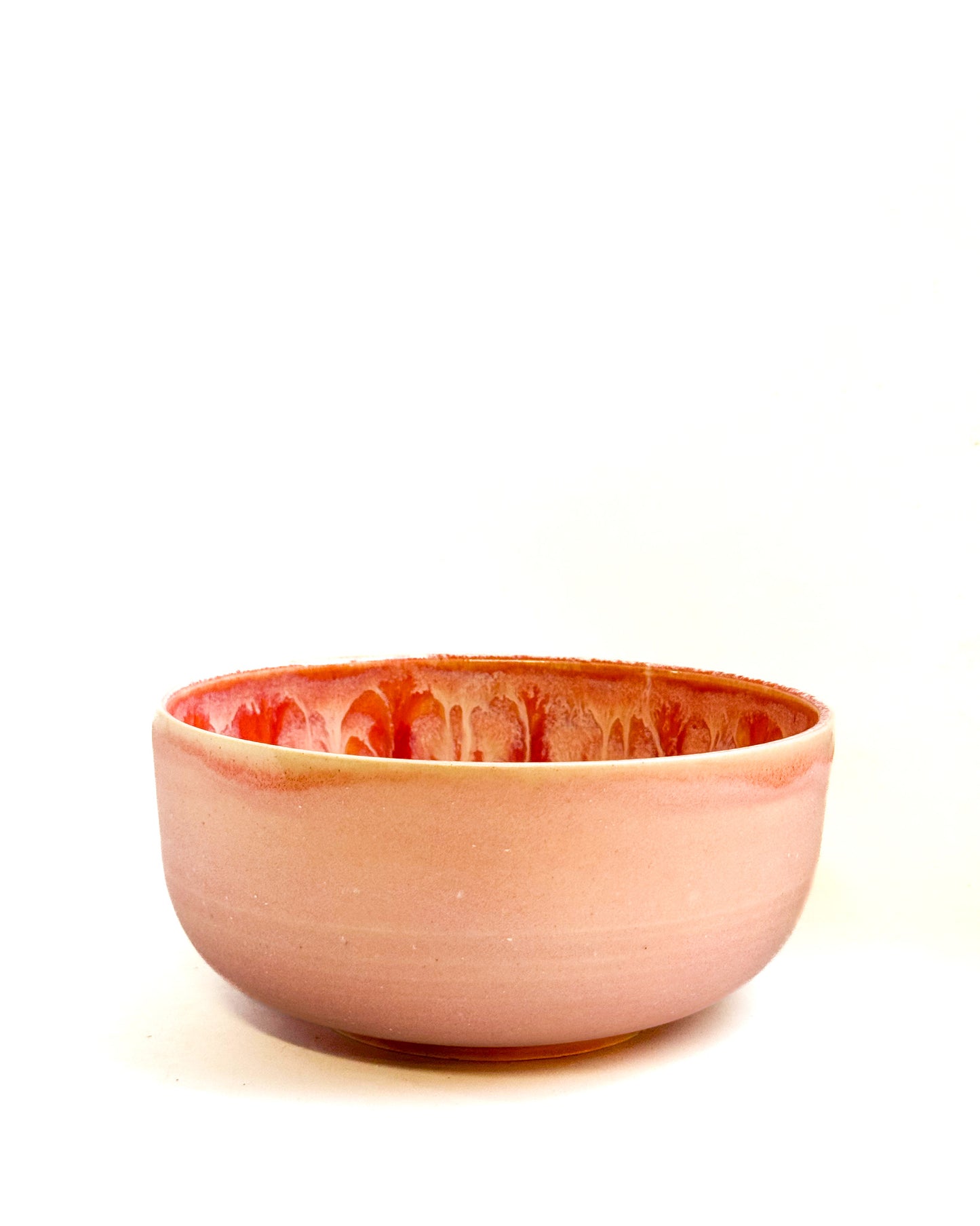Ramen Bowl with Drippy Peacock Interior | Pink