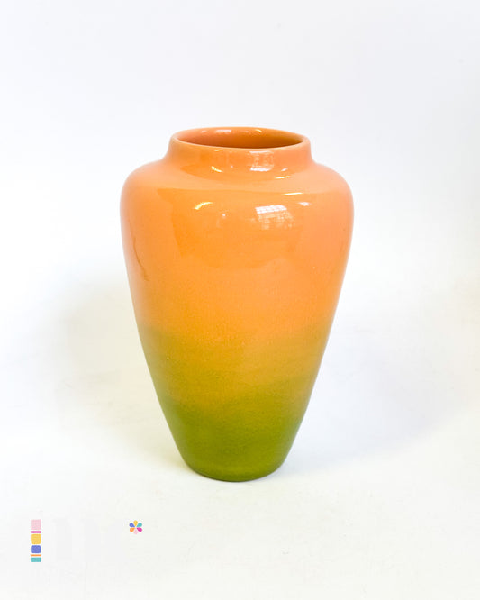 Colorful Ombre Bud Vase | Medium Peach and Green