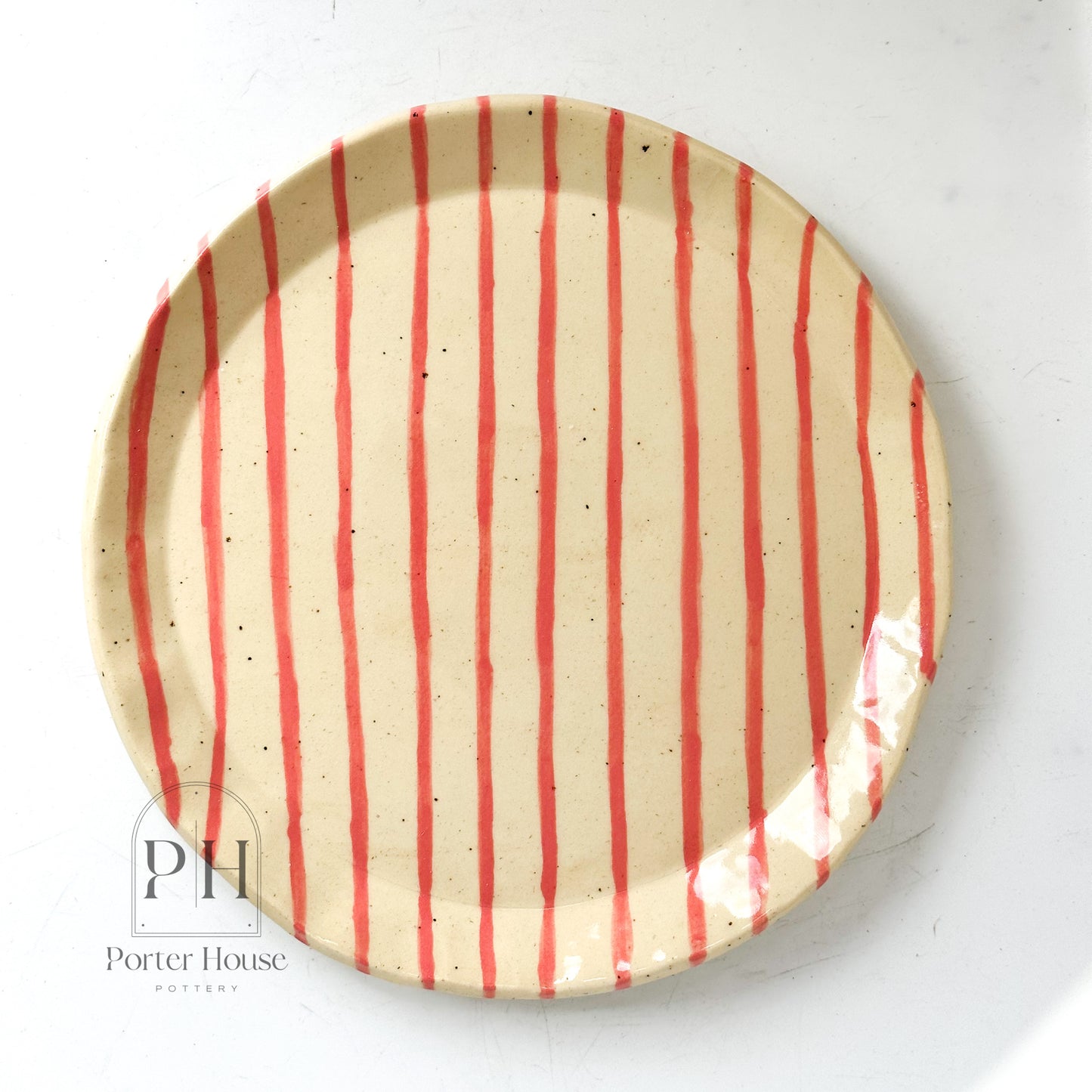 Pink Stripe Bread Plate | Spring Summer 2023 Collection